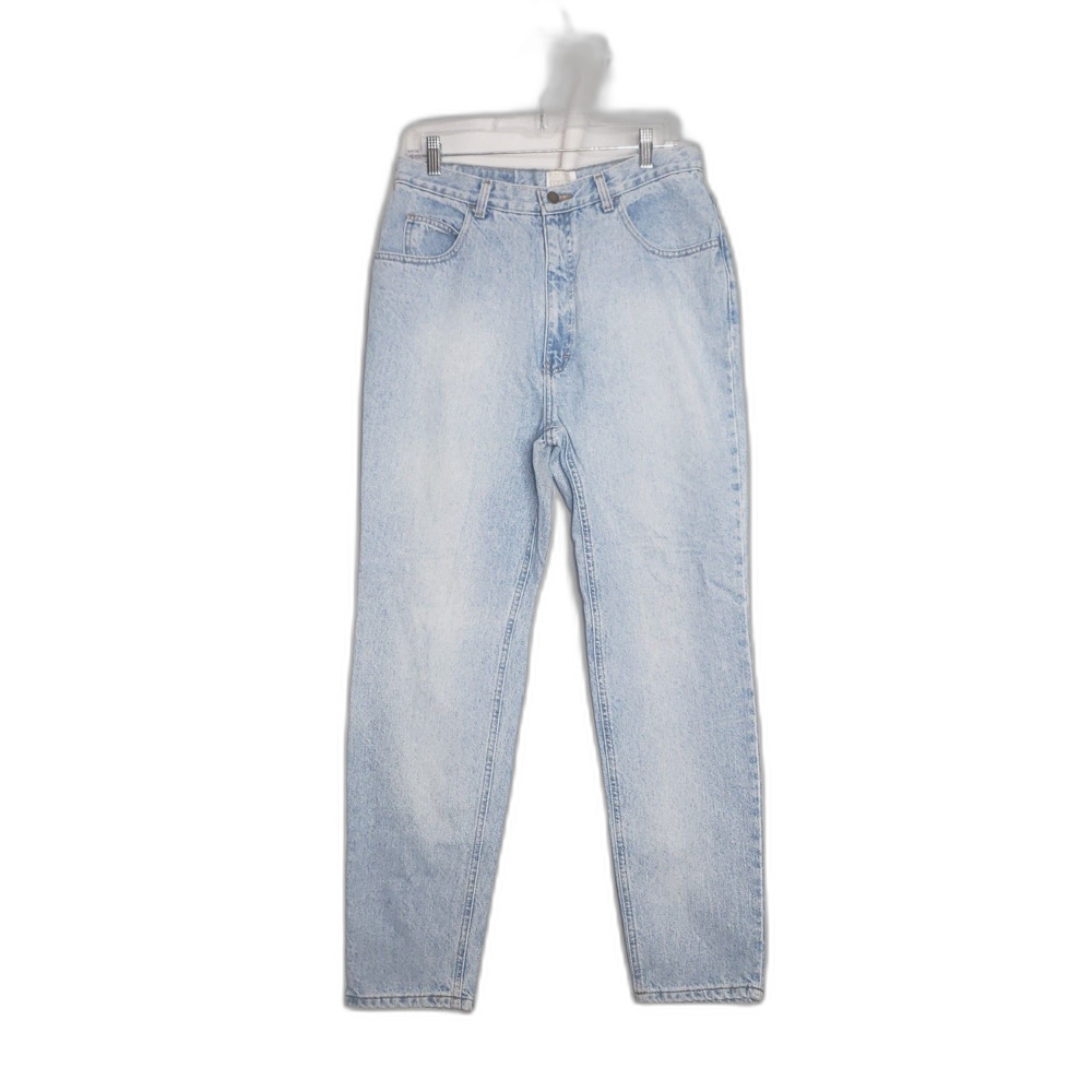Vintage 90's Y2K MODA INTL Straight Leg Light Wash Denim Jeans Womens Size 14